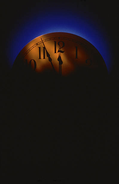Clock counting down to midnight