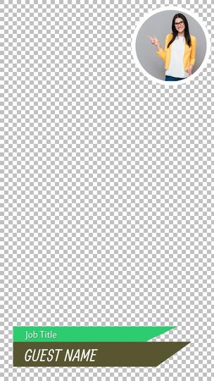 Round Photo Lower Third